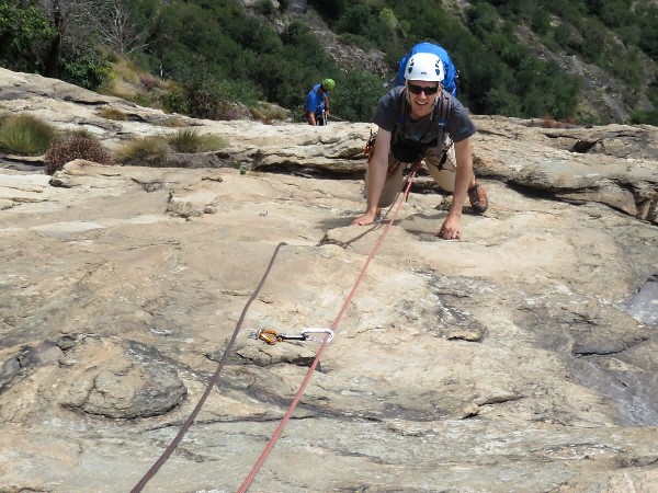 Escalade à Machaby, vallée d'Aoste
